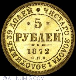 Image #2 of 5 Roubles 1872