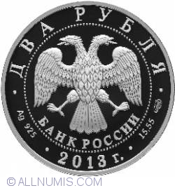 2 Roubles 2013 - Naturalist V.I. Vernadsky - the 150th Anniversary of the Birthday