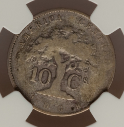 Image #2 of 10 Centavos 1868 GW
