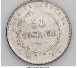 50 Centavos 1887 GW