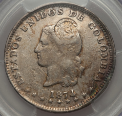 Image #1 of [Countermark] 50 Centavos (1889) 1874