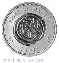 Image #2 of 1 Lats 2011 - Riga Money 800