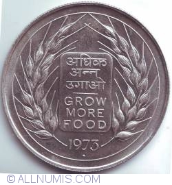 10 Rupees 1973 - FAO - Grow More Food