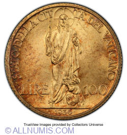 Image #1 of 100 Lire 1936 (XV)