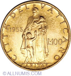 100 Lire 1953 (XV)