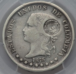 Image #1 of [Countermark] 50 Centavos (1889) 1875