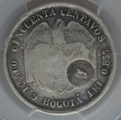 Image #2 of [Countermark] 50 Centavos (1889) 1875