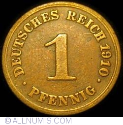 1 Pfennig 1910 F