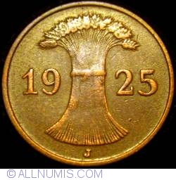Image #2 of 1 Reichspfennig 1925 J