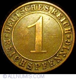 Image #1 of 1 Reichspfennig 1925 J