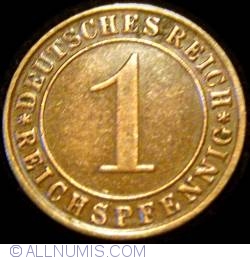 Image #1 of 1 Reichspfennig 1935 G