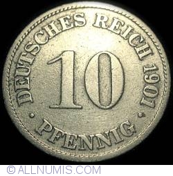Image #1 of 10 Pfennig 1901 D