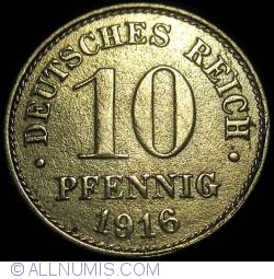 Image #1 of 10 Pfennig 1916 F