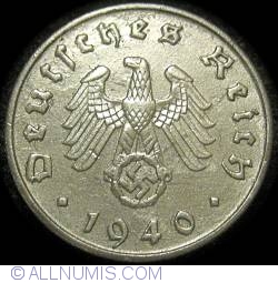 Image #2 of 10 Reichspfennig 1940 D