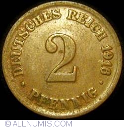 2 Pfennig 1916 D