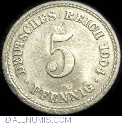 Image #1 of 5 Pfennig 1904 F
