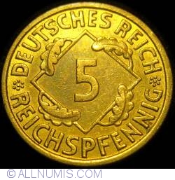 5 Reichspfennig 1935 A