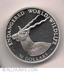 Image #1 of 50 Dollars 1990 - Endangered World Wildlife