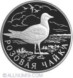 1 Rouble 1999 - Rose-colored gull
