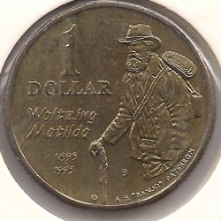 Image #2 of 1 Dolar 1995 B - A.B. Banjo Paterson - Waltzing Matilda