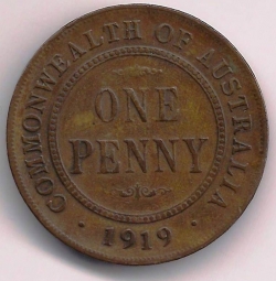 Image #2 of 1 Penny 1919