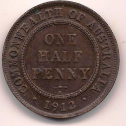 Image #2 of 1/2 Penny 1912