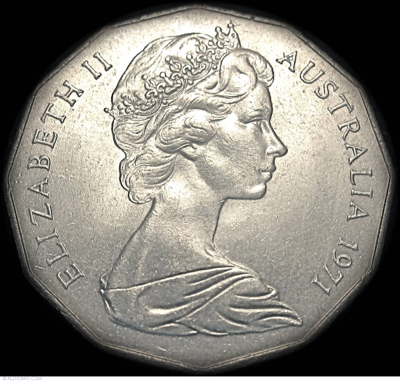 1971 AUSTRALIAN 50 CENT COIN EF 