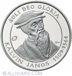 5000 Forint 2009 - Aniversarea de 500 ani de la nasterea lui John Calvin