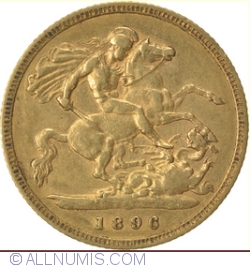 Image #2 of Half Sovereign 1896