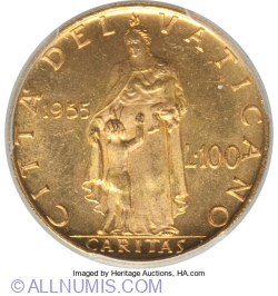 Image #1 of 100 Lire 1955 ( XVII)