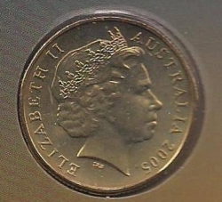 Image #2 of 1 Dolar 2005 C - Aniversarea de 90 ani a bataliei de la Gallipoli (ANZAC-Turcia)