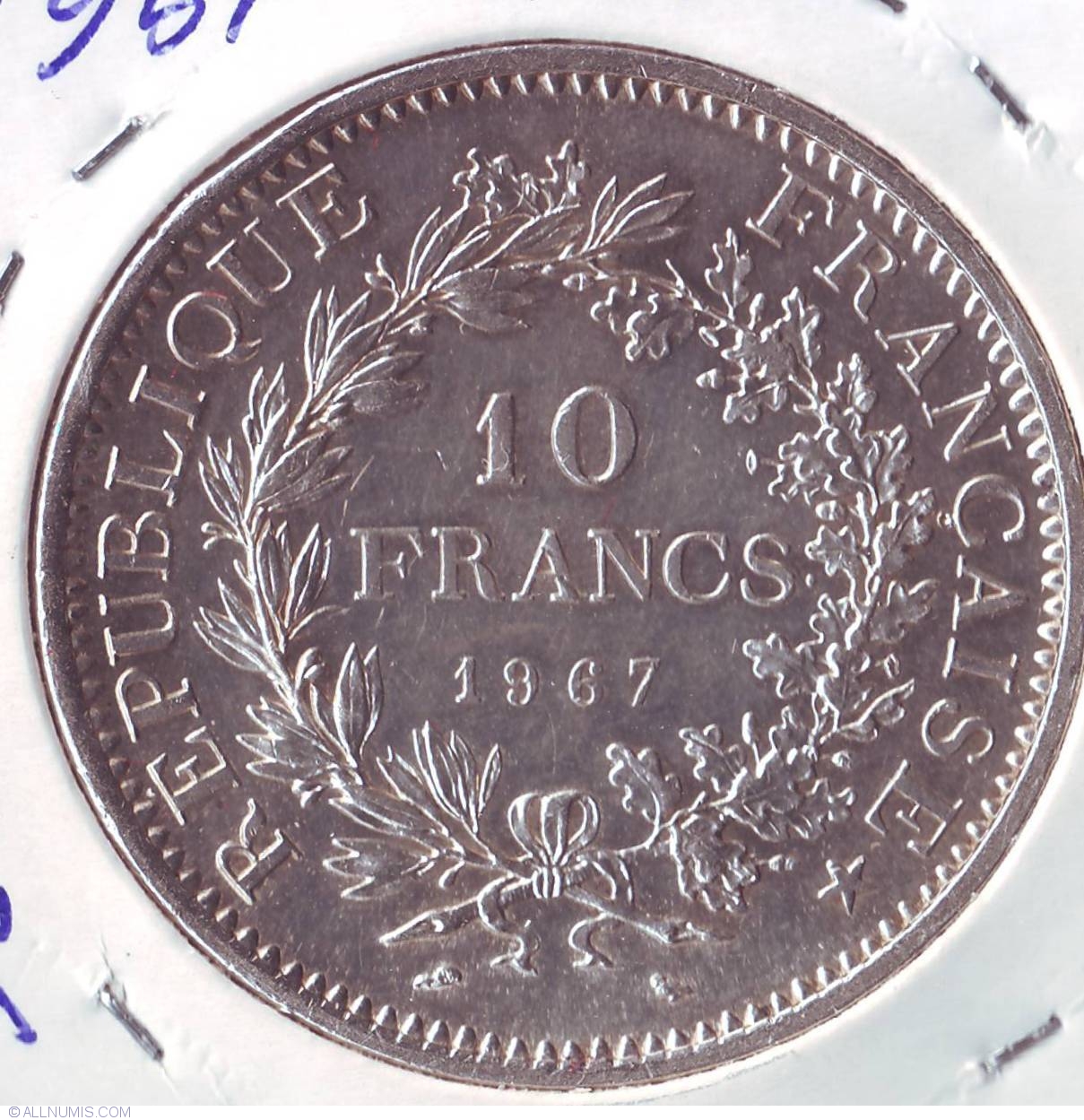 10 Francs 1967 Fifth Republic 1958 1970 France Coin 24693