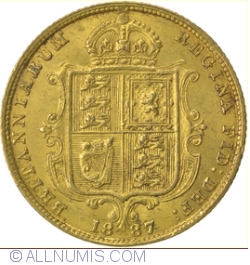 Image #2 of Half Sovereign 1887