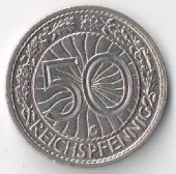 Image #1 of 50 Reichspfennig 1927 G