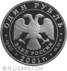1 Rubla 2001 - Castor din Siberia de Vest