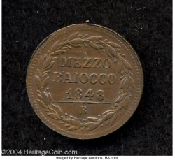 Image #1 of 1/2 Baiocco 1848 (IIR)