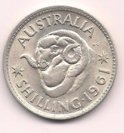 Image #1 of 1 Shilling 1961