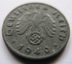 1 Reichspfennig 1940 D