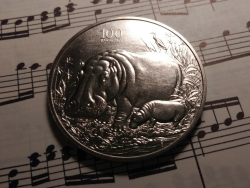 100 Kwacha 1998 - Hippos.