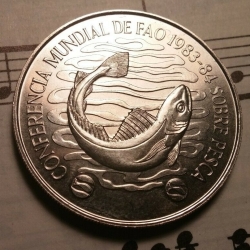 20 Nuevos Pesos 1984 - Conferința mondială a pescuitului