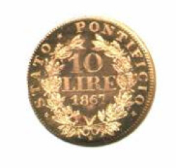 Image #1 of 10 Lire 1867 (XXIR)