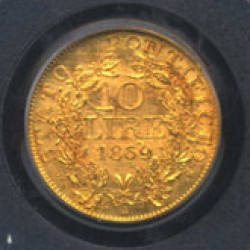 10 Lire 1869 (XXIVR)