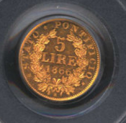 Image #1 of 5 Lire 1866 (XXIR)