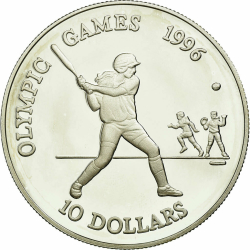 Image #1 of 10 Dollars 1996 - Summer Olympic Games, Atlanta (U.S.A.).