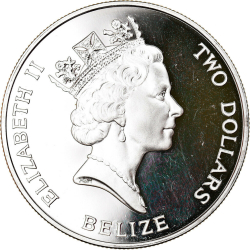 Image #2 of 2 Dollars 1993 - Aniversarea de 40 de ani de la incoronarea reginei Elisabeta a II-a