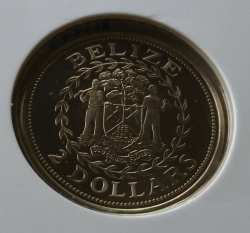 Image #2 of 2 Dollars 1998 - Battle of St. George's Caye