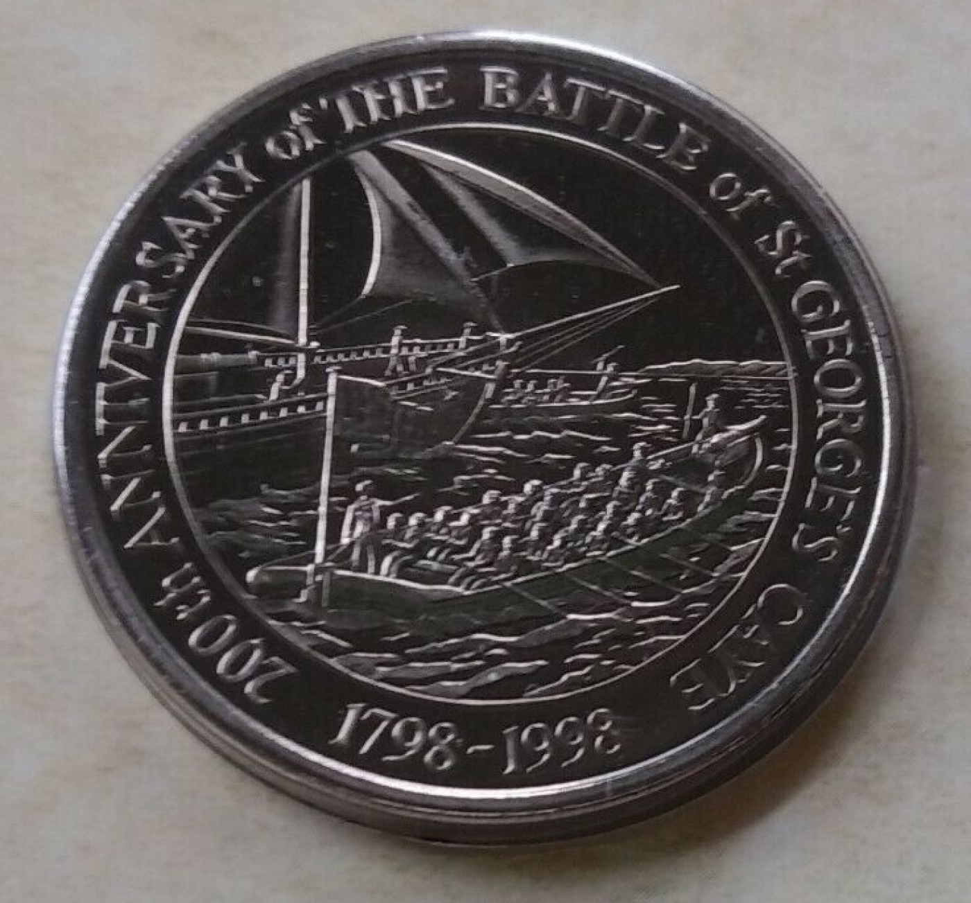 2 Dollars 1998 - Battle of St. George's Caye, Commonwealth (1982 ...