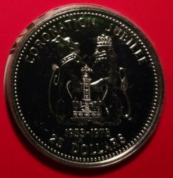 Image #1 of 25 Dollars 1978 U - 25th Anniversary of Coronation