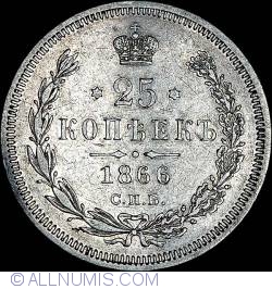Image #1 of 25 Kopeks 1866 НФ