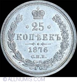 Image #1 of 25 Kopeks 1876 HI